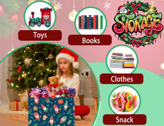 MYFLOCY sturdy base Christmas basket supports heavy holiday decor.