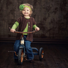 My Lello Petal Flower Headbands on a child during play, secure fit for active days.