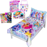 My Little Pony flat sheet artwork promotes cozy bedtimes for toddlers.