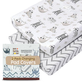 mylittlezone changing pad cover 32x16 closeup stitching shows secure fit
