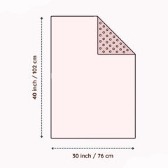 MY LITTLE ZONE pink-minky side blanket showcases soft, plush comfort for cozy nap times.