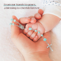MyMateZoe keepsake box with foam lining protects the rosary for years
