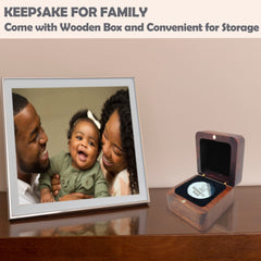 MYPAWLETS keepsake coin and box for baby memory collection