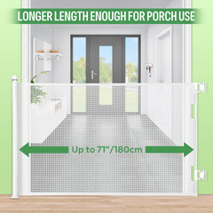 MYPIN retractable design with width up to 180 cm for adaptable doorways.