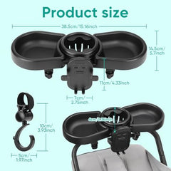 MYPIN 4-in-1 design combines snack, toy, cup holder, and storage.