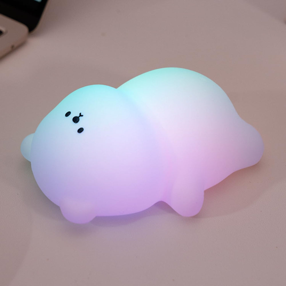 Myratts Cute Lying Bear Night Light glowing softly for bedtime ambience.