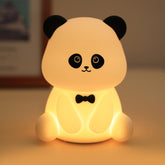Myratts Panda Night Light front view with warm glow for calming bedtimes