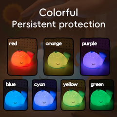 Myratts Whale Night Light touch-dimmer controls brightness for different scenes.