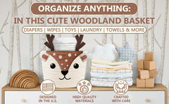 MYS HOMESTYLE 100% cotton rope basket demonstrates durable, sturdy construction for long-lasting storage.