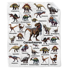 MYSTCOVER Dinosaur Blanket front view shows plush texture for cozy playtime