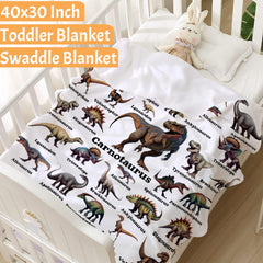 MYSTCOVER Dinosaur Blanket on bed demonstrates lightweight warmth for restful sleep
