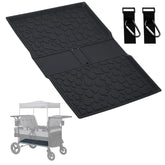 Myvikcar all-weather mat fits Wrangler Deluxe inside wagon for easy cleanup