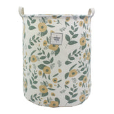 Mziart collapsible laundry basket floral design showcases spacious storage for busy homes