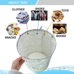 Mziart foldable laundry bin collapsible for compact storage
