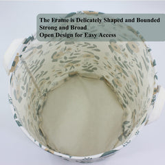 Mziart basket features waterproof inner lining for quick wipe-clean maintenance
