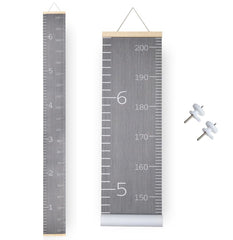 N7&Kent Growth Chart wall display with 79-inch canvas and wood frame for durable room décor