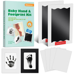 Nabance baby handprint footprint kit with frames for lasting keepsakes