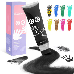 Nabance baby handprint ink bottle cap enables safe, easy keepsake prints.