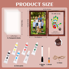 Nabance child handprint imprint close-up with gentle pigments and setup