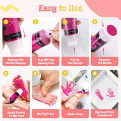 Nabance dog pawprint ink captures pet memories with a safe formula.