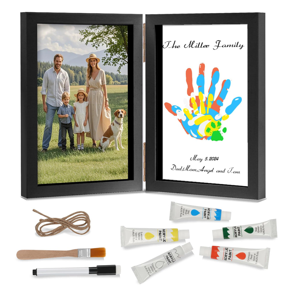 Nabance Family Handprint Kit close-up shows vibrant paints for lasting keepsakes.