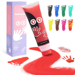 Nabance red baby handprint ink tube for safe keepsakes