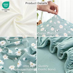 NacoMoco elastic-bottom-band sheet stays snug on large bedside sleepers