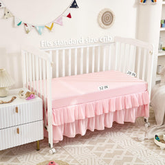 NacoMoco soft-microfiber-crib-bedding-closeup highlights ultra-soft breathable fabric.