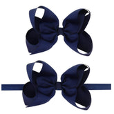 NaFurAhi LD DRESS navy headband with elastic band for gentle fit