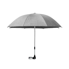 Nakazawa umbrella baby stroller bend-top shade provides flexible sun protection.
