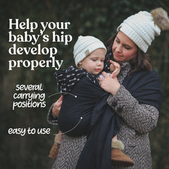 Nalakai sling promotes ergonomic M-position hip development for comfort