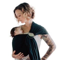 Nalakai ring sling fabric closeup showing a soft weave for gentle skin contact