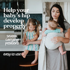 Nalakai ring sling hip-development-m-position supports hip-friendly carry.