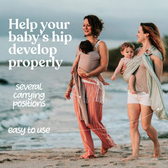 Nalakai ring sling hip position supports proper front carry