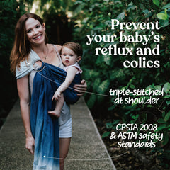 Nalakai ring sling tail nursing cover offers private feeding when out.