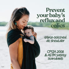 Nalakai ring sling helps regulate temperature for baby and caregiver comfort