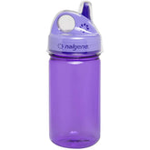 Nalgene Kids Sustain Grip-N-Gulp bottle front view with kid-friendly grip for easy drinking.
