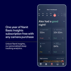 Nanit Insights Sleep Plan preview reveals baby's sleep patterns for routine planning.