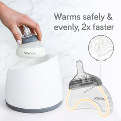 Nanobébé breastmilk bottle fast-even-warming ensures even heat without hotspots
