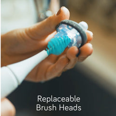 NANOBÉBÉ electric bottle brush cleans bottle interiors with ease.