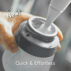 NANOBÉBÉ electric brush with replaceable head for hygienic longevity.