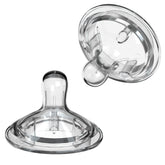 Nanobébé nipples triple vented closeup for calmer feeds and reduced air intake
