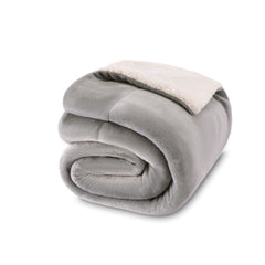 NANPIPER Baby Sherpa Blanket front view reveals plush warmth for newborn snuggles