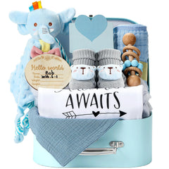 Naozinebi baby gift set square gift box with newborn essentials for gifting