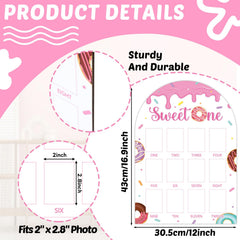 Naozinebi Sweet One photo board, 12-months layout highlights growth milestones as a visual timeline