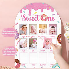 Naozinebi Sweet One photo board ready-to-hold 2x2.8 inch photos for easy memory keeping