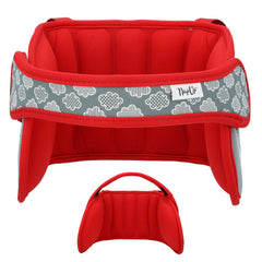 NAPUP adjustable head support front view showing customizable fit for growing kids' naps