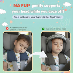 NAPUP head-rest soft-cover closeup shows breathable, comfortable fabric.