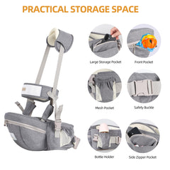 NASSBON baby-hip-seat-side-carry-layout enables hands-free outings with secure support
