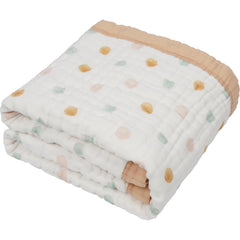 Natchiketa organic cotton muslin blanket close-up reveals buttery softness for gentle baby care